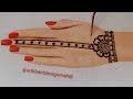 Beautiful jwellary designs for hands  easy simple mahandi design  trick arabic ma.i