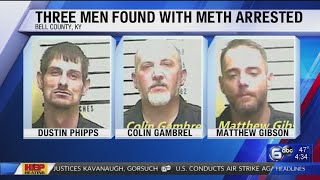 Three arrested on meth charges in Bell County, Ky