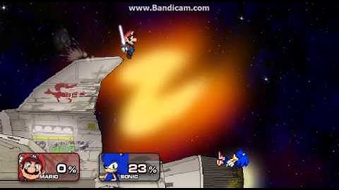 Super Smash Flash 2 Mario Beam Sword Attack!