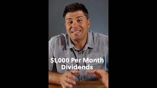 How to Make $1,000 Per Month in Dividends! #shorts