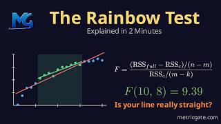 Rainbow Test for Linearity in Regression (Utts F Test) Explained