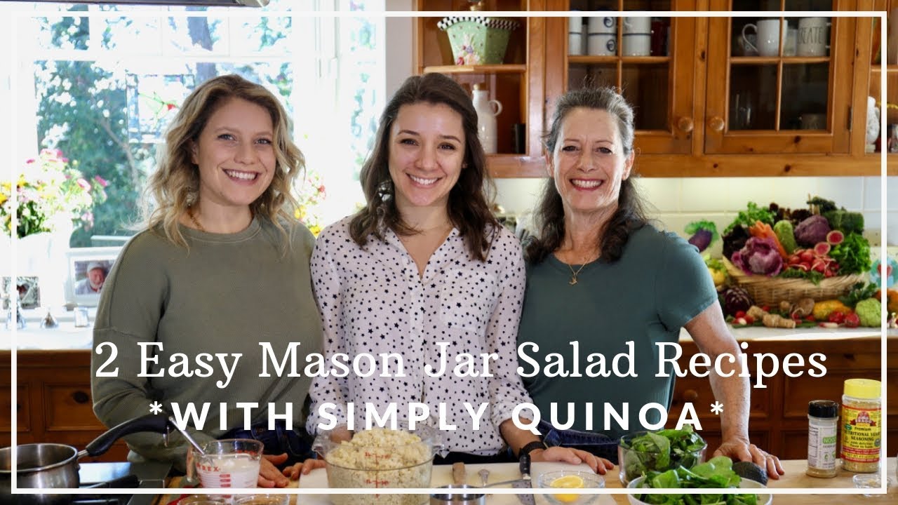 Chickpea & Quinoa Mason Jar Salad - Simply Quinoa