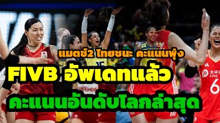 FIVB อัพเดทแล้ว คะแนนอันดับล่าสุด เผยนัดต่อไป สาวไทยชนะ จะได้กี่คะแนน