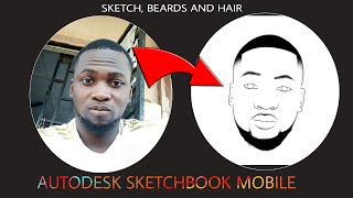 Full Sketch, Hair & Beards Tutorial: Autodesk Sketchbook Mobile screenshot 3