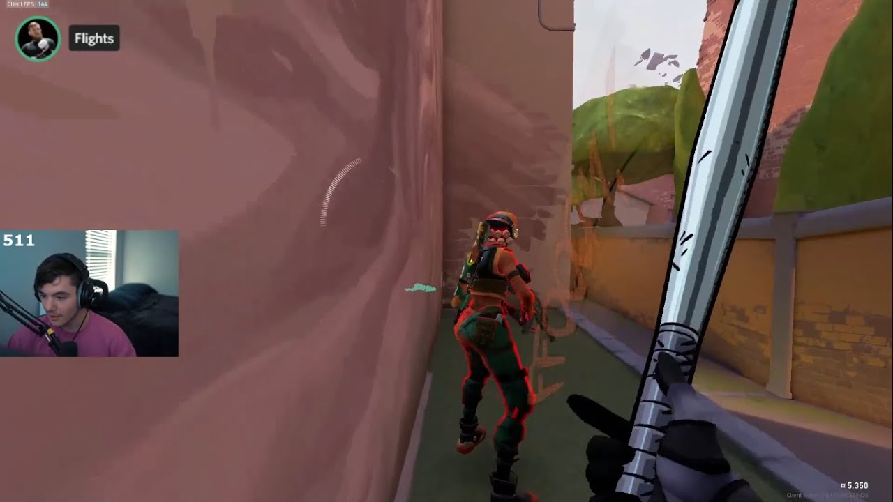 Flexinja Trying to Knife with new baseball bat Skin Valorant Moment