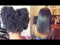 The Shrinkage is Too Real Part 2| Silk Press On 4c Hair with New Blow Dryer