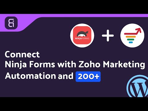 (Free) Integrating Ninja Forms with Zoho Marketing Automation | Step-by-Step | Bit Integrations