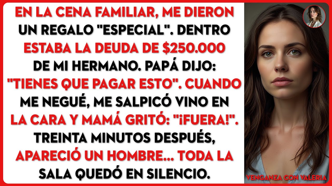Mis padres me arrojaron vino y me echaron después de que me negué a pagar la deuda de $250.000...