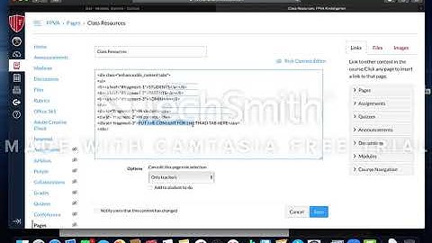 Adding tabs to a canvas page