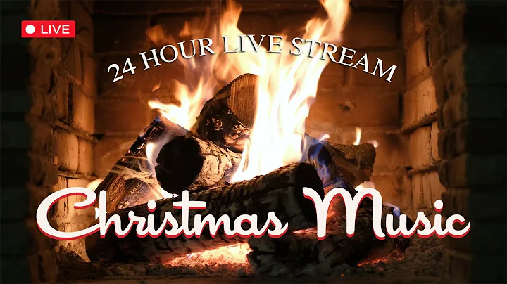 24/7 Cozy Christmas Music Holiday Radio 🎄🎄 Top 300+ Christmas Songs with Fireplace