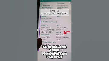 Setelah di cek, KPM ini tidak mendapatkan bansos PKH dan BPNT, hanya mendapatkan PBIJK  #pkh #bpnt