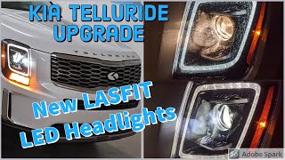 2020 2021 Kia Telluride LED Headlight Upgrade Lasfit