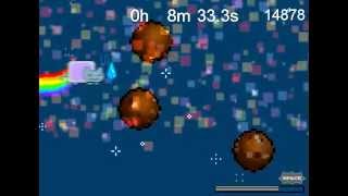 Nyan Cat Space Adventure (Web Flash Game) screenshot 2