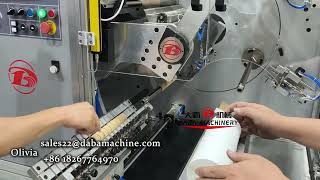 DABA 450mm Automatic Turret Rewinder With Label Rotary Die Cutting Machine Ready Ship To Argentina
