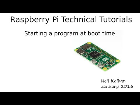 Pi Tutorials: Starting a program at boot
