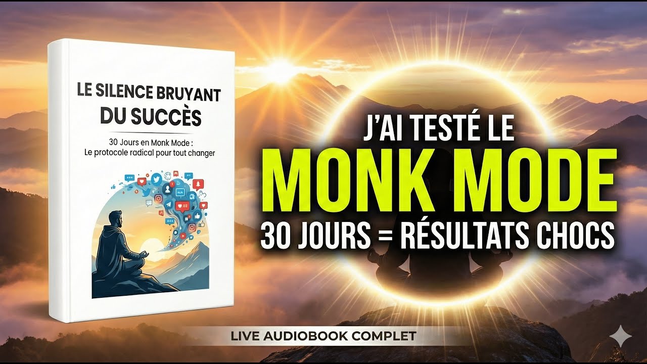 J'ai testé le "MONK MODE" pendant 30 jours : Voici mes résultats (Livre Audio Complet)