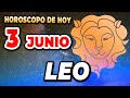 🤑𝐓𝐄 𝐋𝐋𝐄𝐆𝐀𝐑𝐀 𝐔𝐍𝐀 𝐄𝐗𝐏𝐋𝐎𝐒𝐈Ó𝐍 𝐃𝐄 𝐃𝐈𝐍𝐄𝐑𝐎💥Leo♌Horoscopo de hoy leo 3 de Junio 2024|MONHI VIDENTE