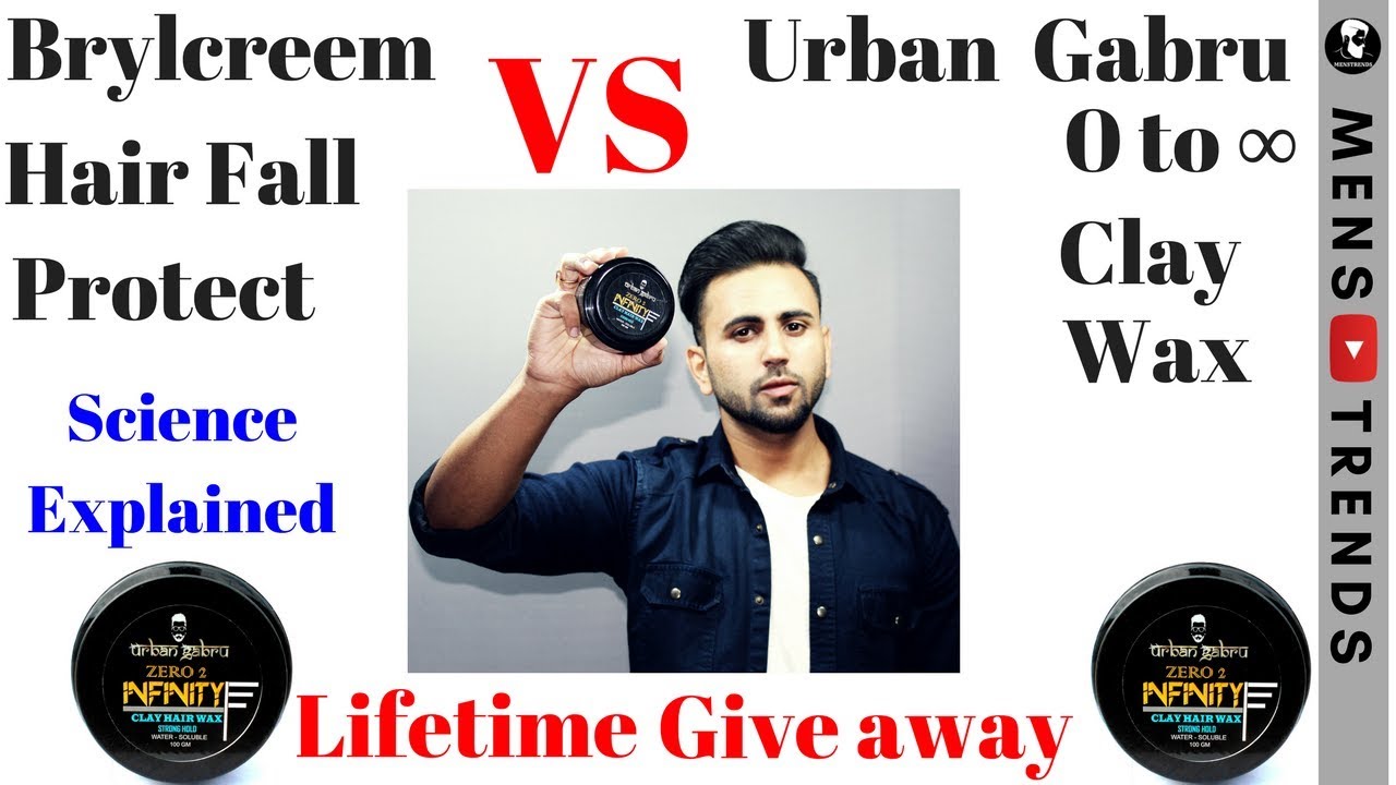  : Urban Gabru Hair Wax VS Brylcreem Hair fall Protect Review  |Science Explained | GIVE AWAY|MensTrends on Foxy.