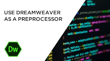 Use Adobe Dreamweaver as a Preprocessor for SASS etc