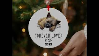 Custom Dog Memorial Ornament, Forever loved Custom Cairn Terrier Name 2023, Remember Our Fallen Etsy