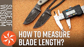 Jak se měří délka nože?