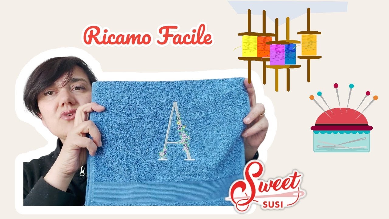 Come personalizzare asciugamano : ricamo facilissimo