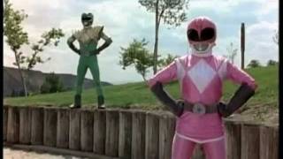 Tommy & Kimberly Vs Adam & Katherine Unmorphed Evil Ranger Fights