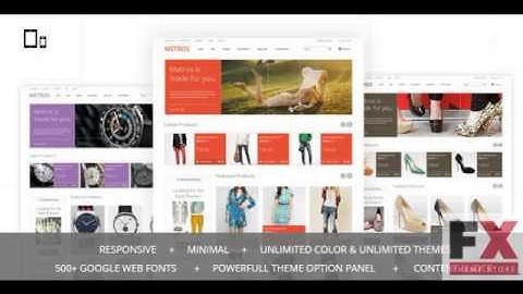 Preview METROS - Minimalist Responsive OpenCart Theme TFores