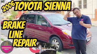 How to: 2006 Toyota Sienna Replace Brake Line / tube (Rear Passenger)