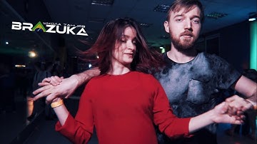 Brazuka. Anton Kolomin & Nadya Troshkina #Zouk improvisation