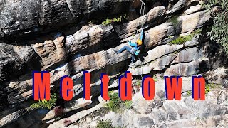 Climbing Meltdown 19 At Bluebell - Sydney Australia
