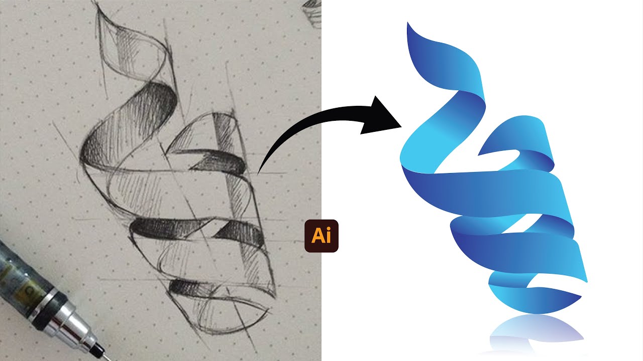 How to make a Design Any Logo Using The Pen Tool in Adobe Illustrator ...