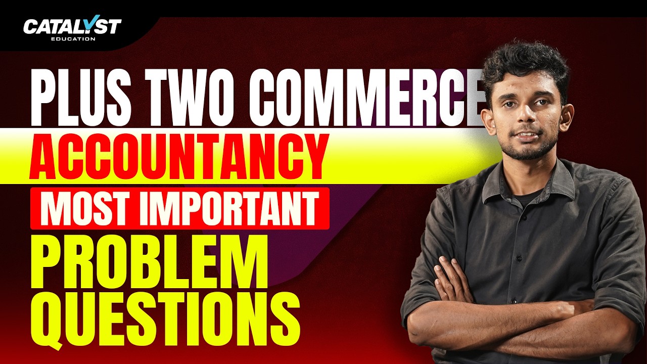 Plus Two Commerce Accountancy 🔥| Most Important Problem Questions 2026 | Score Full Marks