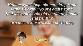 NGAMEN 2 - HAPPY ASMARA |Mak iki anakmu prawan(lyrics)