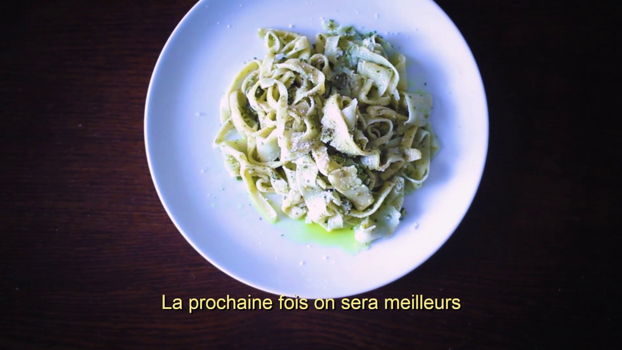 Pates au pesto du schlag