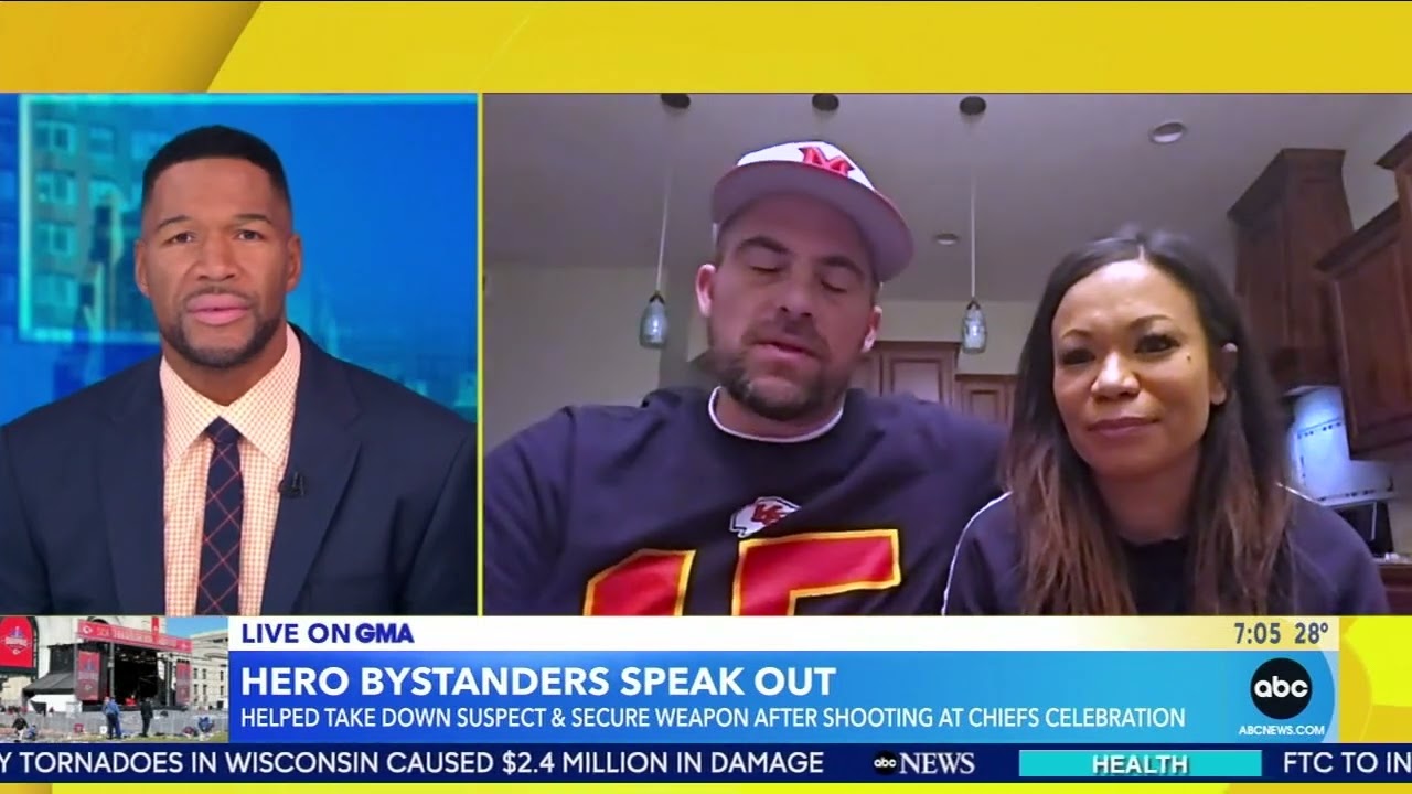 Hero bystander speaks out after deadly Kansas City parade shooting; 3 detained