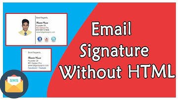 How To Create Email Signature Without HTML Writing Code With Clickable Links