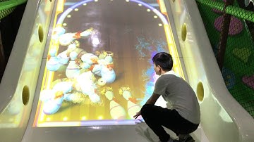 Interactive Projection Game-Sand Game Sealy Dinfone Magic Slide Dynamic Bowling Funny Rabbit