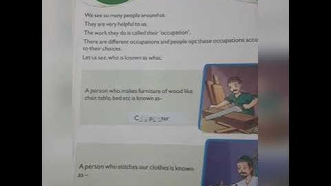 Ecps class 1 EVS chapter 9 People I see part 1