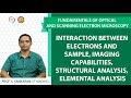 Interaction between electrons and sample imaging capabilities