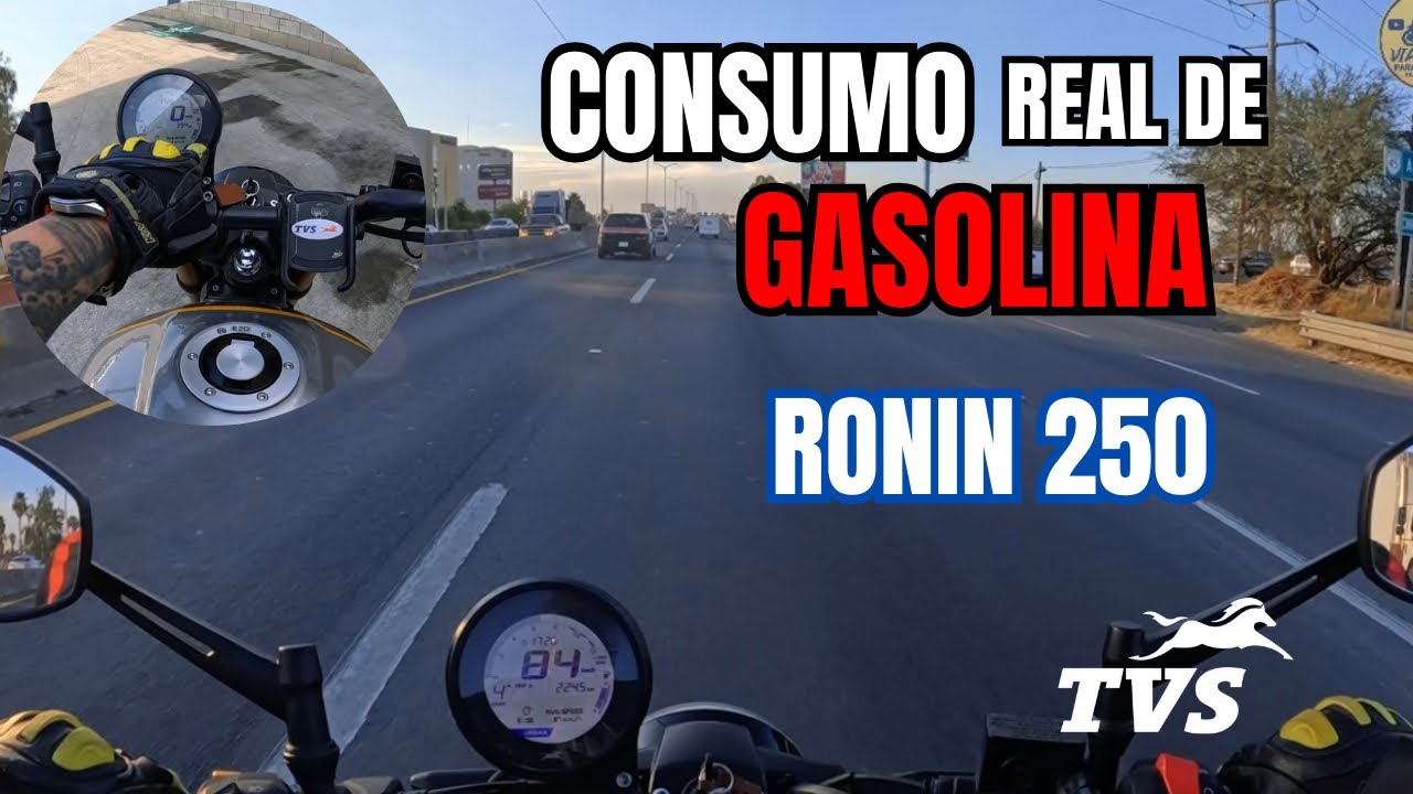 Ronin 250 de TVS | Prueba de consumo de gasolina ⛽️ #motorcycle  #mexico  #BajaCilindrada 