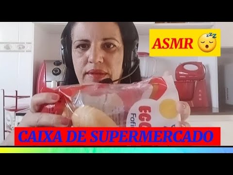 ASMR - Caixa de Supermercado passando compras 😴😴