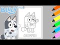 Coloring Bluey Muffin Cupcake Heeler [Bluey Coloring Pages Drawing | Magenture Colouring Show]