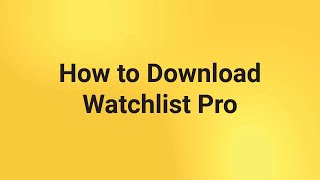 How to download Watchlist Pro