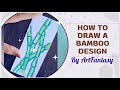 Bamboo bookmark🎋 #bamboo #artideas BookmarkDrawing #DIYBookmark #NatureDrawing #DrawingChannel