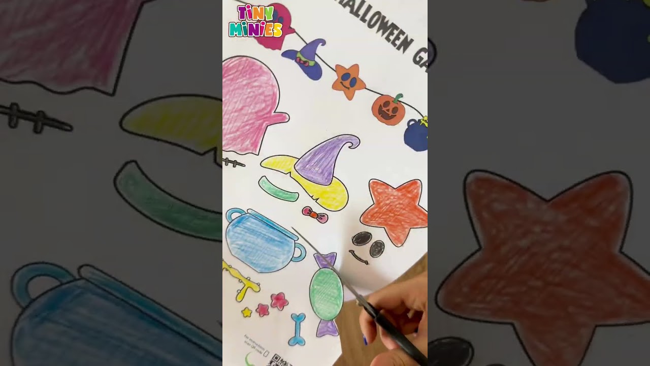 Printable Handmade Halloween Decorations for Kids 🎃👻 Easy Garland Craft | Tiny Minies 