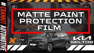 Kia Seltos X-Line Matte Ppf Installation In Pune At Crankit Automotive
