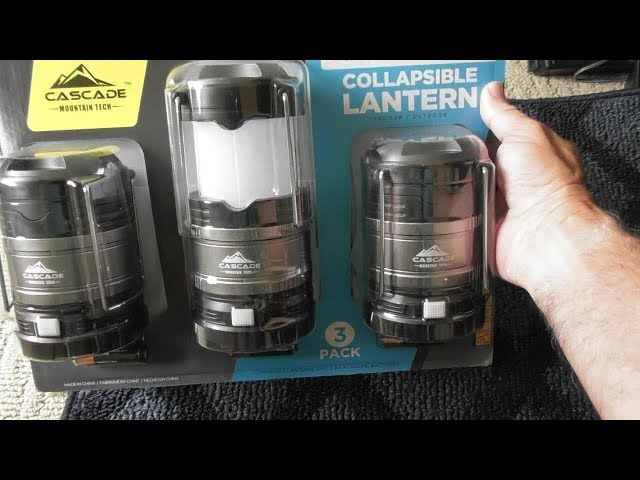 Cascade Mountain Tech Multimode LED Lantern 3 pack COSTCO