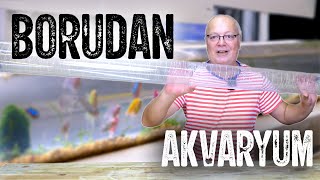 200 Cm Borudan Akvaryum Yaptim - Akvaryum Seri̇si̇ - 1