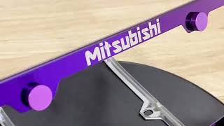 Mitsubishi Eclipse Spyder purple chrome customized license plate frame #mitsubishi #eclipse #spyder